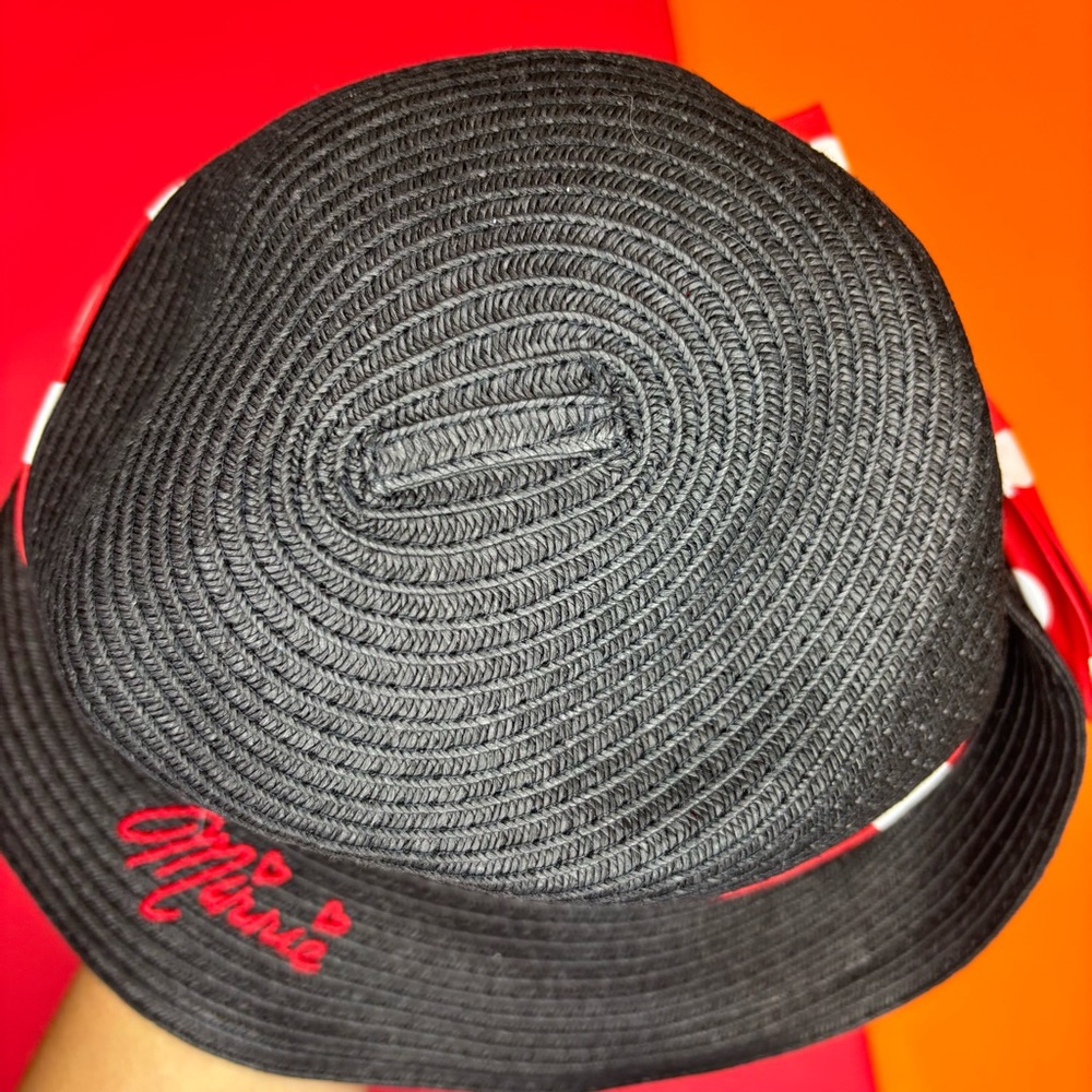 Disney Parks Minnie Mouse Girls Straw Sun Hat NWT - Picture 6 of 6